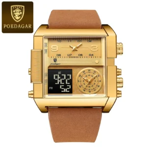 POEDAGAR Men’s Quartz Watch ( Gold )